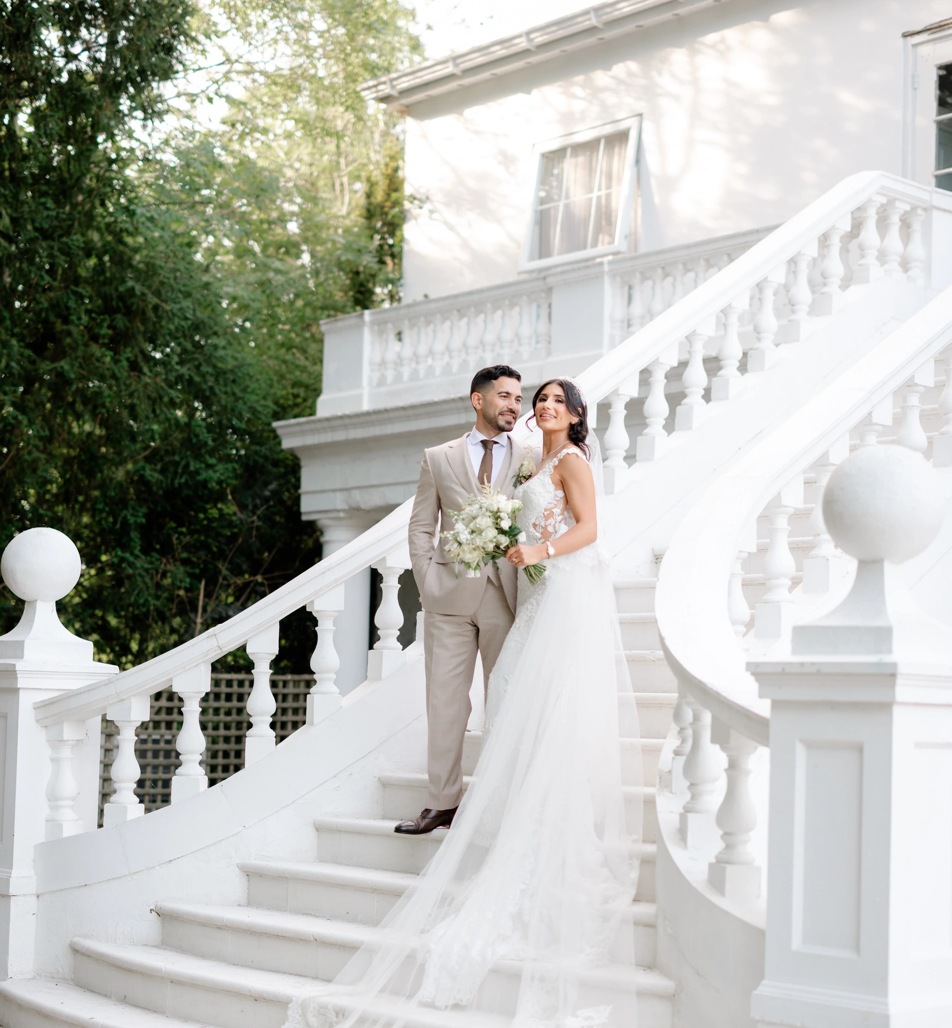 Pembe and Timur on their wedding day
